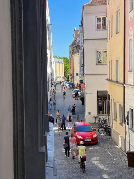 Wunderschones Herrenzimmer/Loft In Der Innenstadt Augsburg Exteriér fotografie